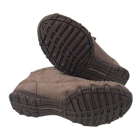 Skechers Brown Suede Bikers Lineage Lace Up Chukka Mocs Booties, Size 6.5 - Picture 9 of 10